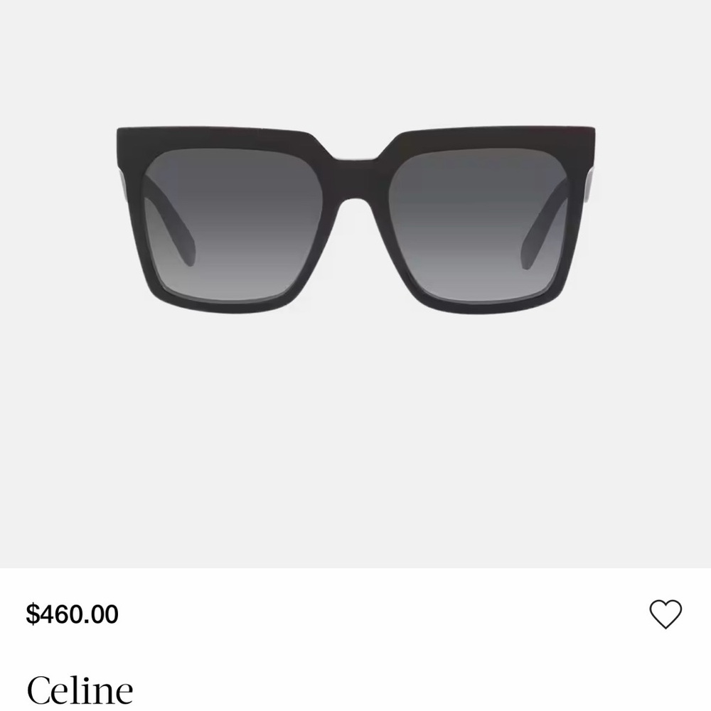 Celine CL4055I Polarized Black Square Sunglasses